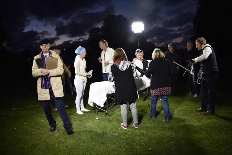 Night shoot behind the scenes